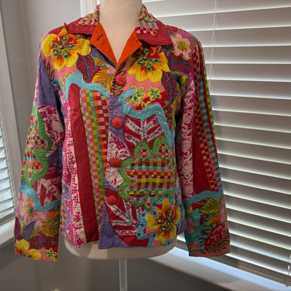 Madison Studio Quilted/Embroidered Jacket S - Picture 1 of 14